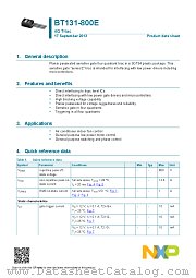 BT131-800E datasheet pdf NXP Semiconductors