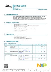BT132-600D datasheet pdf NXP Semiconductors