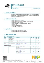 BT134W-600E datasheet pdf NXP Semiconductors