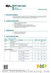 BT136X-600 datasheet pdf NXP Semiconductors