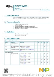 BT137X-800 datasheet pdf NXP Semiconductors