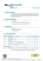 BT148-400R datasheet pdf NXP Semiconductors