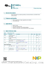 BT169D-L datasheet pdf NXP Semiconductors