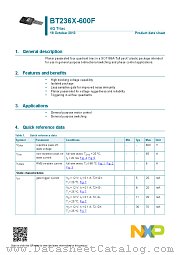 BT236X-600F datasheet pdf NXP Semiconductors