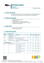 BT236X-600G datasheet pdf NXP Semiconductors