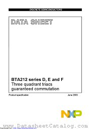 BTA212-600F datasheet pdf NXP Semiconductors
