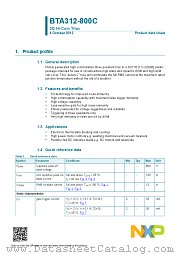 BTA312-800C datasheet pdf NXP Semiconductors