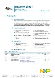 BTA410X-800BT datasheet pdf NXP Semiconductors