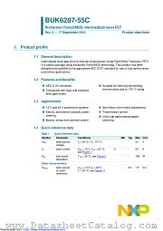 BUK6207-55C datasheet pdf NXP Semiconductors