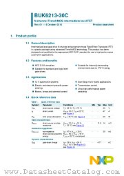 BUK6213-30C datasheet pdf NXP Semiconductors