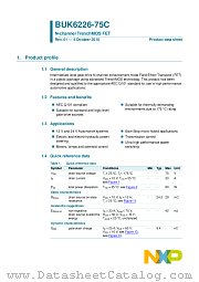 BUK6226-75C datasheet pdf NXP Semiconductors