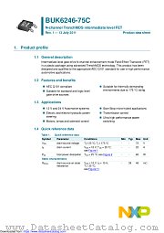 BUK6246-75C datasheet pdf NXP Semiconductors