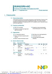 BUK625R0-40C datasheet pdf NXP Semiconductors