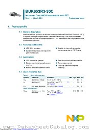BUK653R3-30C datasheet pdf NXP Semiconductors