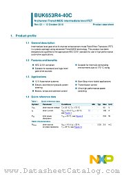 BUK653R4-40C datasheet pdf NXP Semiconductors