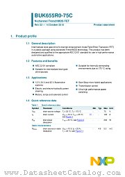 BUK655R0-75C datasheet pdf NXP Semiconductors