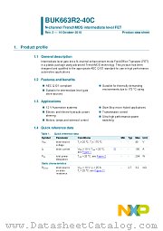 BUK663R2-40C datasheet pdf NXP Semiconductors