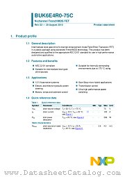 BUK6E4R0-75C datasheet pdf NXP Semiconductors