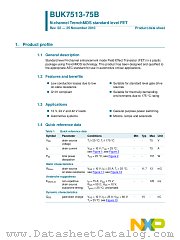 BUK7513-75B datasheet pdf NXP Semiconductors