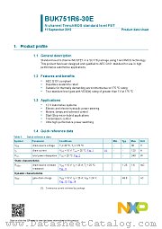 BUK751R6-30E datasheet pdf NXP Semiconductors