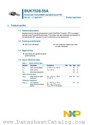 BUK7528-55A datasheet pdf NXP Semiconductors