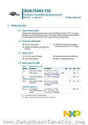 BUK754R3-75C datasheet pdf NXP Semiconductors