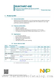 BUK754R7-60E datasheet pdf NXP Semiconductors