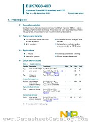 BUK7608-40B datasheet pdf NXP Semiconductors
