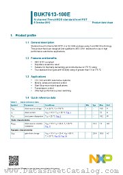 BUK7613-100E datasheet pdf NXP Semiconductors