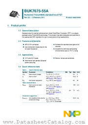 BUK7675-55A datasheet pdf NXP Semiconductors