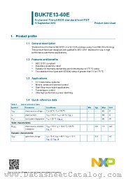 BUK7E13-60E datasheet pdf NXP Semiconductors