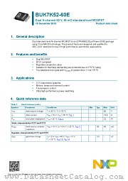 BUK7K52-60E datasheet pdf NXP Semiconductors