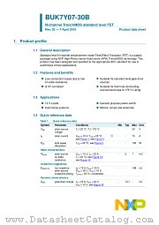 BUK7Y07-30B datasheet pdf NXP Semiconductors