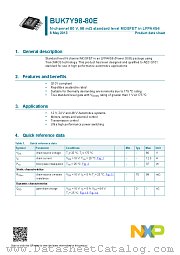 BUK7Y98-80E datasheet pdf NXP Semiconductors