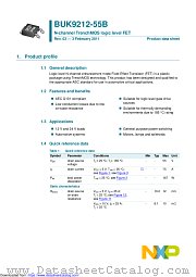 BUK9212-55B datasheet pdf NXP Semiconductors