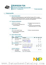 BUK9226-75A datasheet pdf NXP Semiconductors