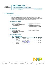 BUK9511-55A datasheet pdf NXP Semiconductors
