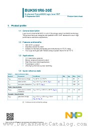 BUK951R6-30E datasheet pdf NXP Semiconductors