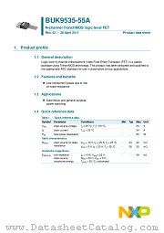 BUK9535-55A datasheet pdf NXP Semiconductors