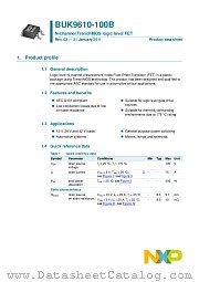 BUK9610-100B datasheet pdf NXP Semiconductors