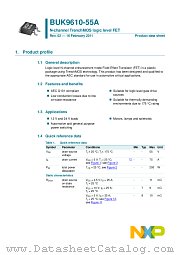 BUK9610-55A datasheet pdf NXP Semiconductors