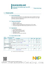 BUK962R8-60E datasheet pdf NXP Semiconductors