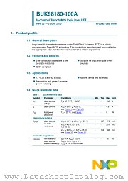 BUK98180-100A datasheet pdf NXP Semiconductors