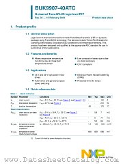 BUK9907-40ATC datasheet pdf NXP Semiconductors