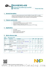 BUK9E3R2-40B datasheet pdf NXP Semiconductors