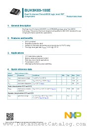 BUK9K89-100E datasheet pdf NXP Semiconductors