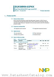BUK9MNN-65PKK datasheet pdf NXP Semiconductors