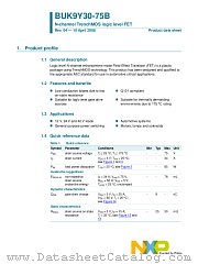 BUK9Y30-75B datasheet pdf NXP Semiconductors