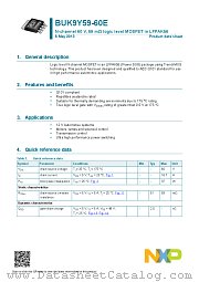 BUK9Y59-60E datasheet pdf NXP Semiconductors