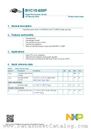 BYC15-600P datasheet pdf NXP Semiconductors